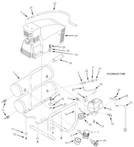 Air-Compressor Parts Diagram and Parts List for EX800500  Campbell Hausfeld Compressor